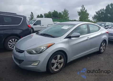2013 Hyundai Elantra Gls z USA, uszkodzony, nr VIN 5NPDH4AE5DH261077